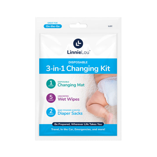 3-in-1 Disposable Diaper Changing Kit